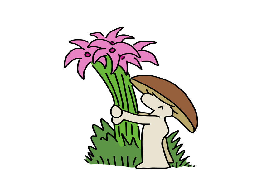 cartoon/illustration for “Scientific Tidbits,” a short news section from Žijem Vedu (I Live Science), an organization promoting Slovak science